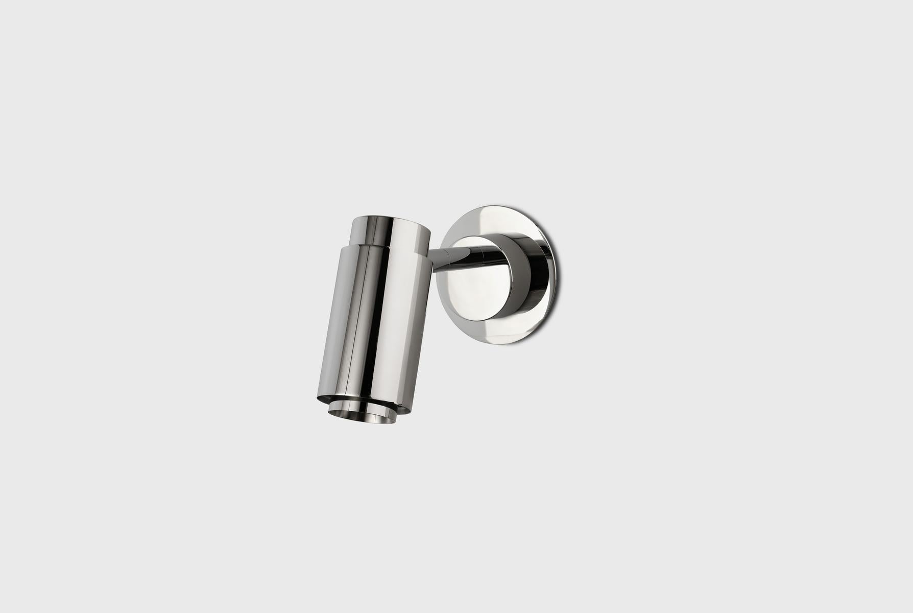 Moderne Applique personnalisable 'Donya Pivot Reflector', acier poli, plaque arrière en vente