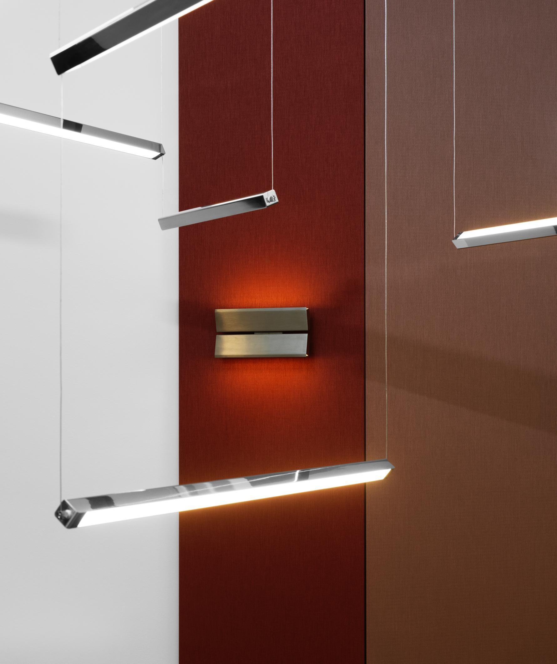 Lampe murale personnalisable 'Papilio' by Anour, Double, Browned Brass en vente 4
