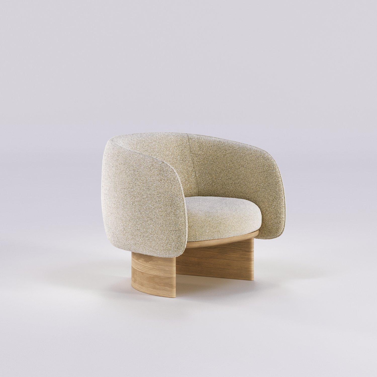 Sillón Nido de madera personalizable by CHRISTIAN HAAS Tapicería en venta
