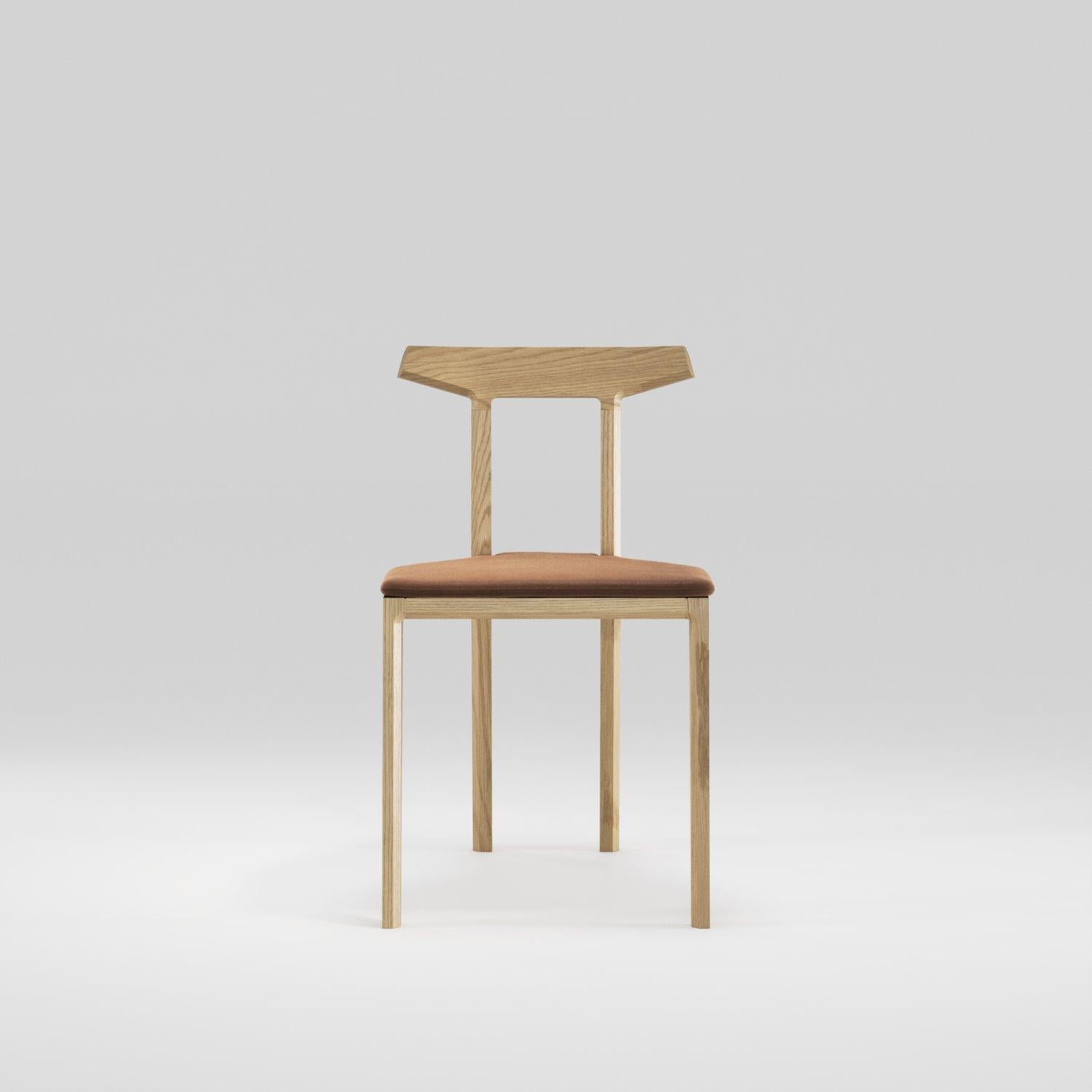 Customizable Wewood Orca Oak & Leather Chair by STUDIO GUD For Sale 7