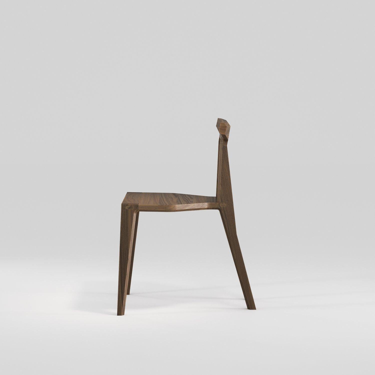 Customizable Wewood Orca Oak & Leather Chair by STUDIO GUD For Sale 8