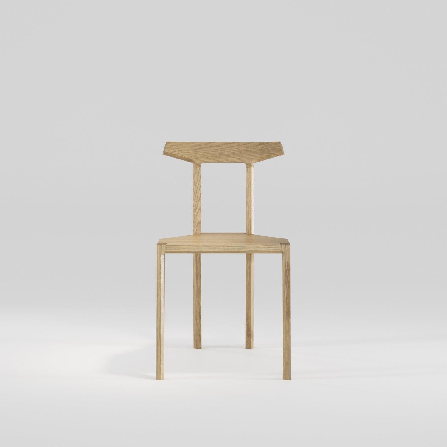 Customizable Wewood Orca Oak & Leather Chair by STUDIO GUD For Sale 9