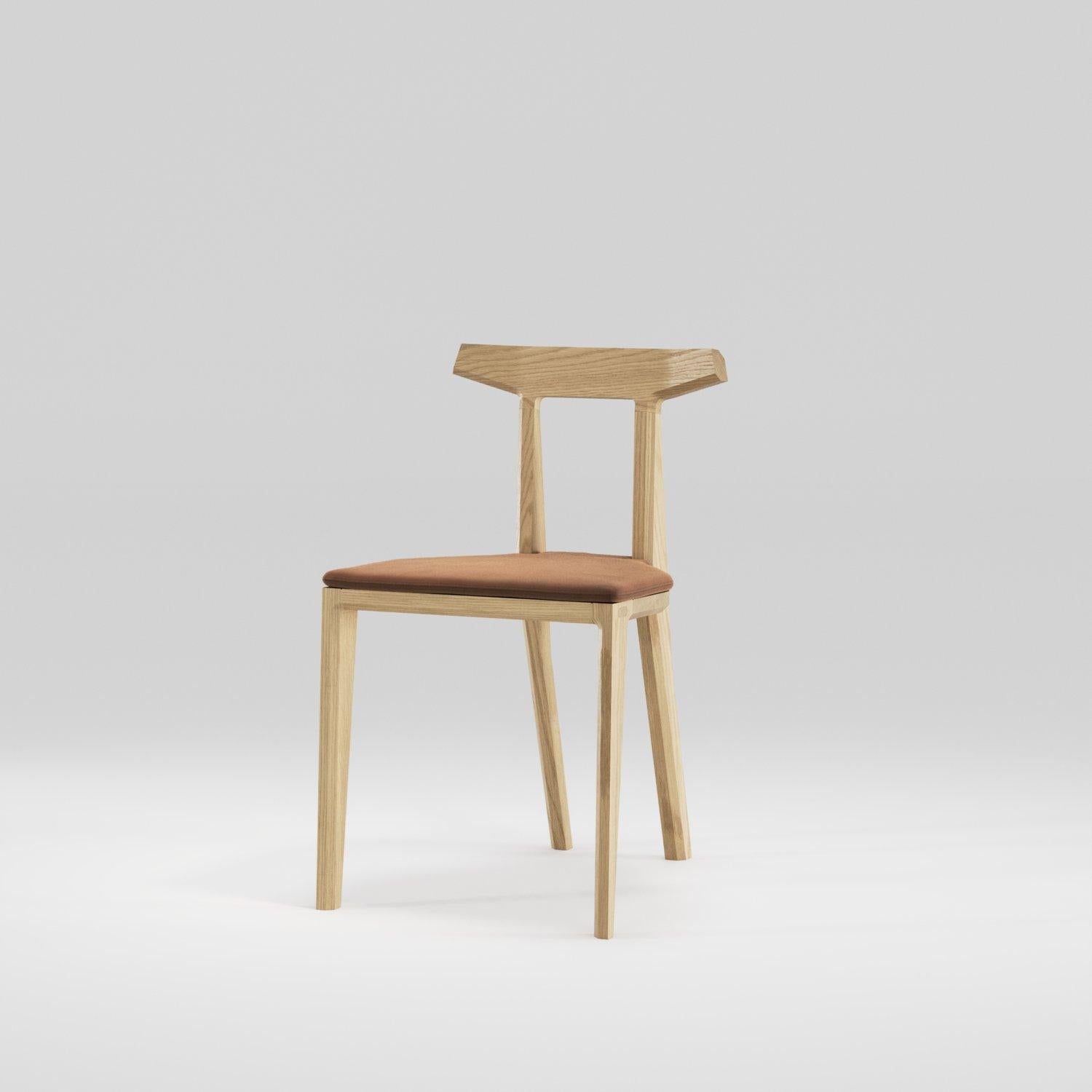 Customizable Wewood Orca Oak & Leather Chair by STUDIO GUD For Sale 10