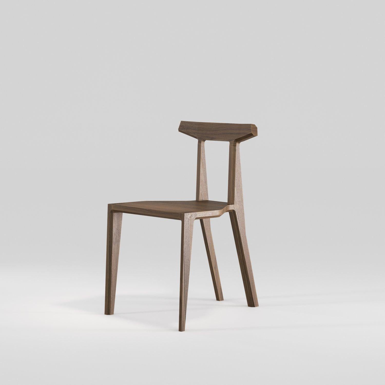 Upholstery Customizable Wewood Orca Oak & Leather Chair by STUDIO GUD For Sale