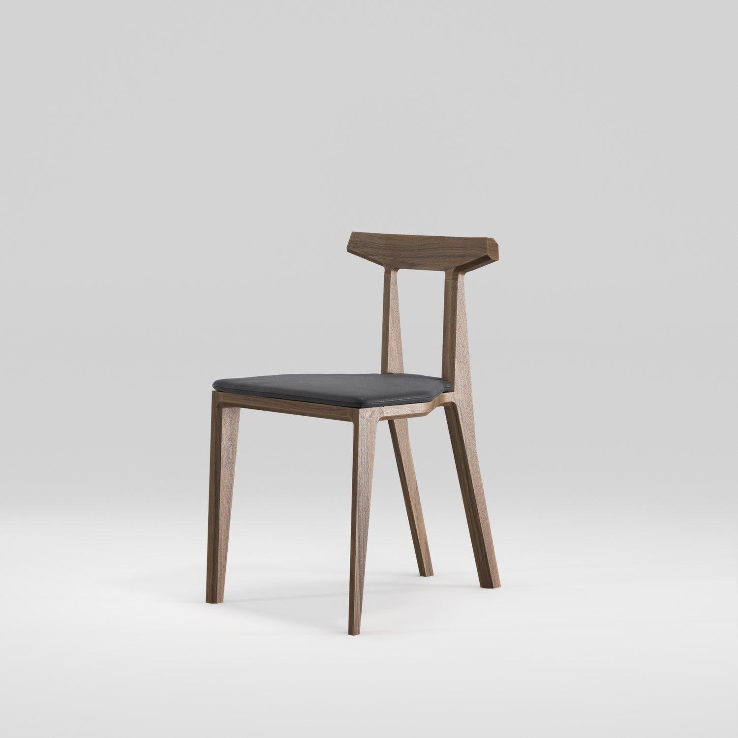 Customizable Wewood Orca Oak & Leather Chair by STUDIO GUD For Sale 2