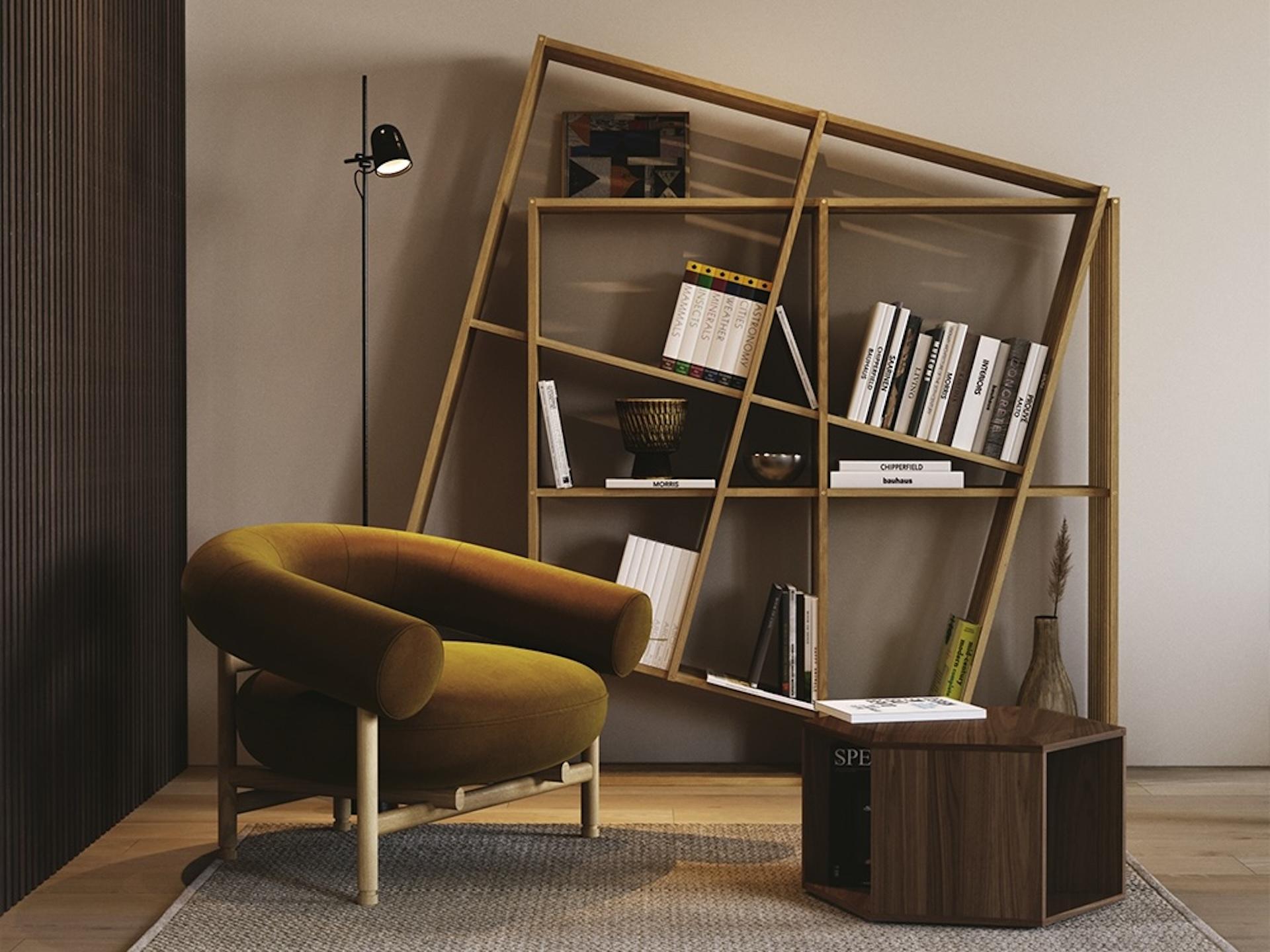 Libreria in legno massiccio, completamente personalizzabile aumentando la larghezza o l'altezza in qualsiasi momento, creando nuovi scomparti per riporre libri e altri oggetti decorativi.

Anche se quando è chiusa sembra una qualsiasi libreria