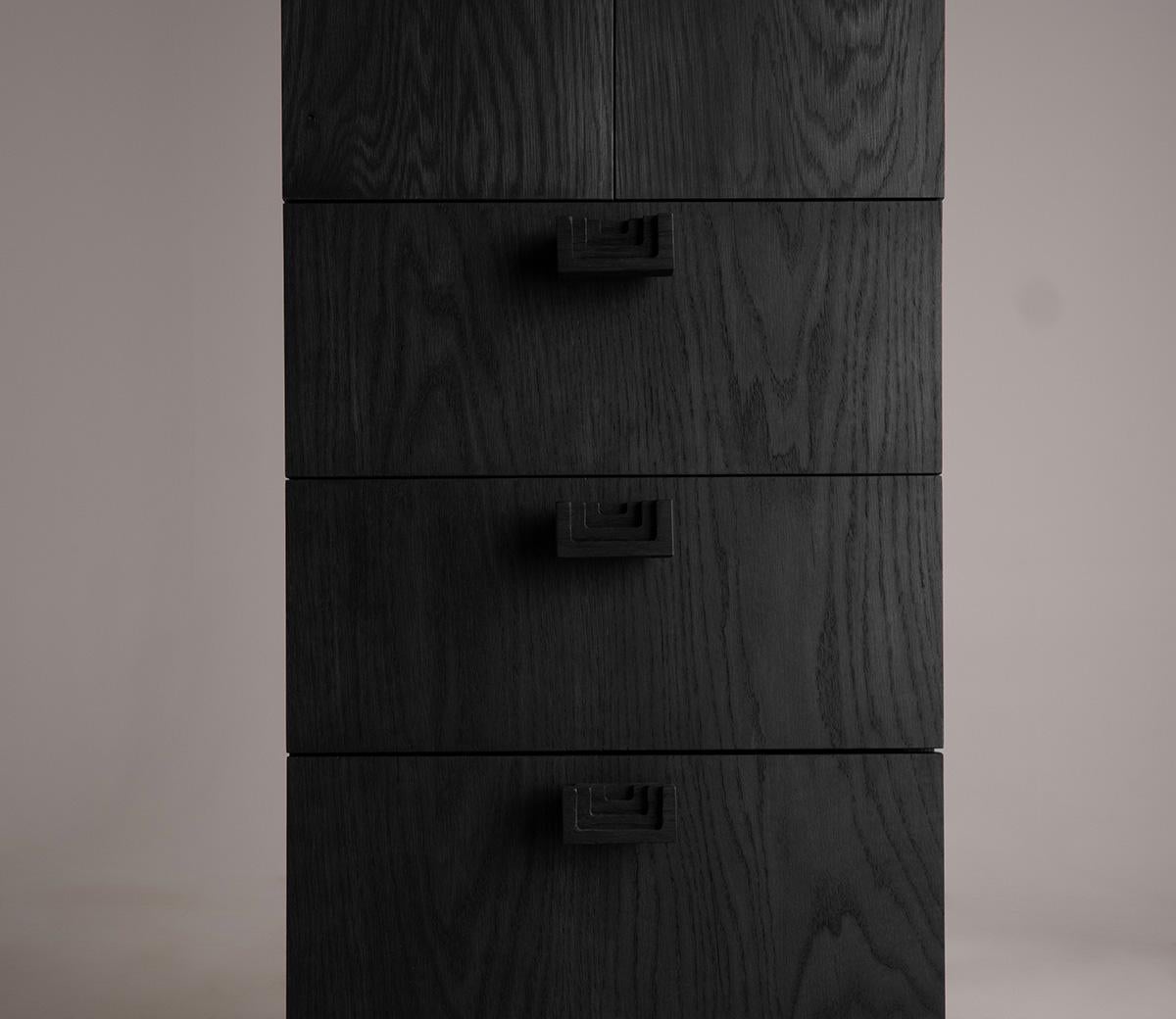 Customizable White Oak Castleton Armoire  by Cultivation Objects For Sale 4