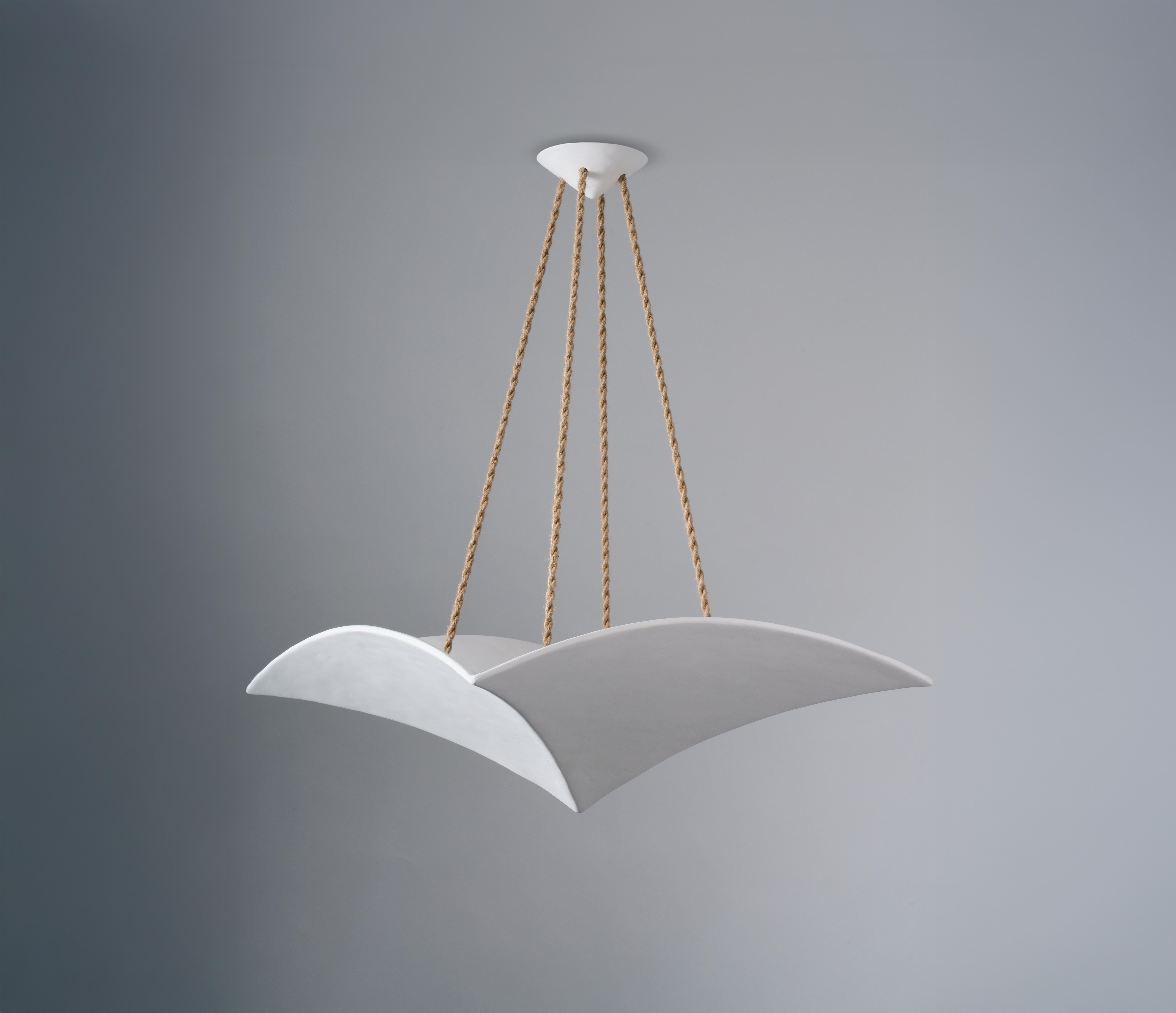 Tedesco Ciondolo scultoreo in gesso bianco/nero/bronzo Veris 30