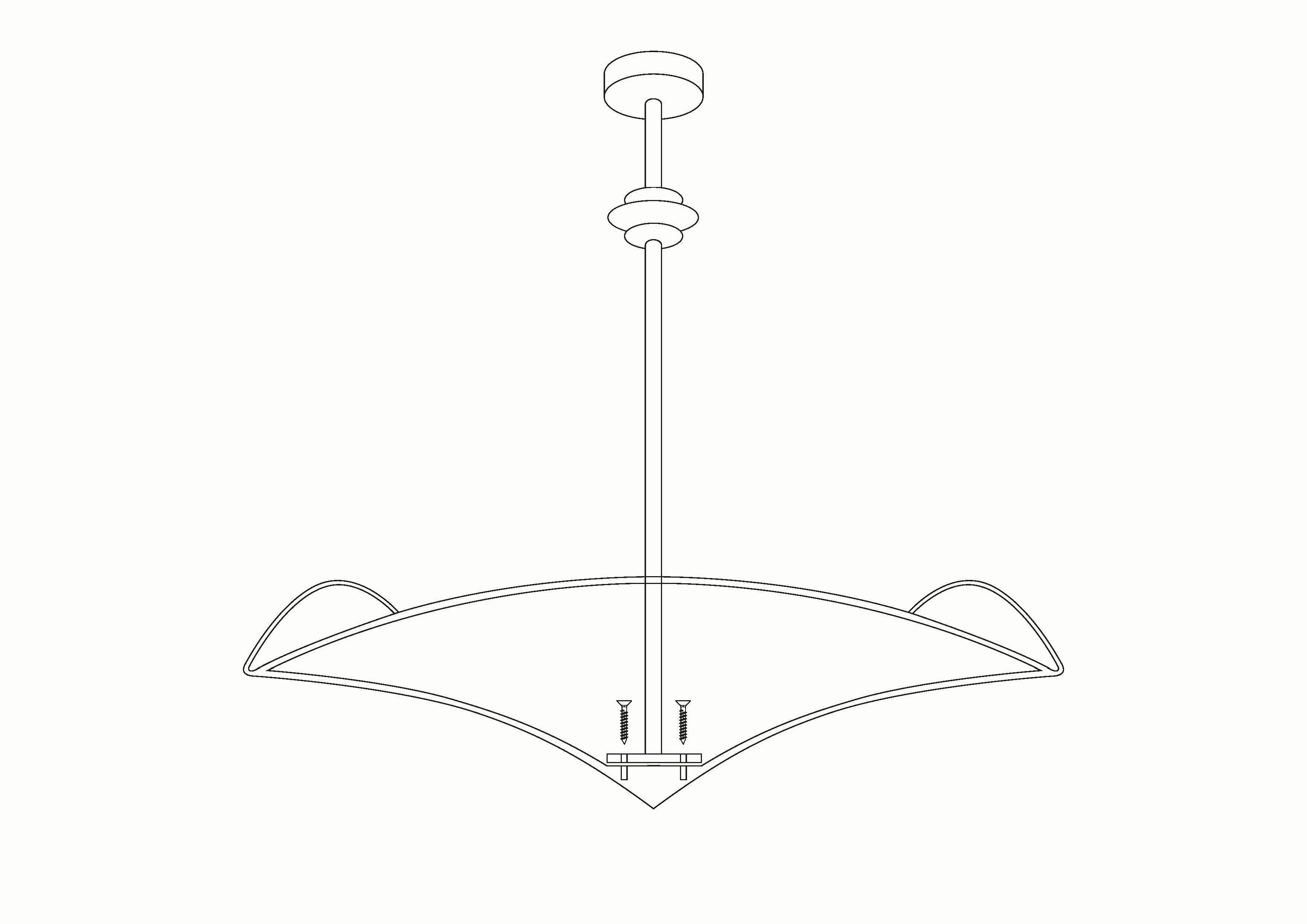 Colgante personalizable Veris de escayola blanca 30