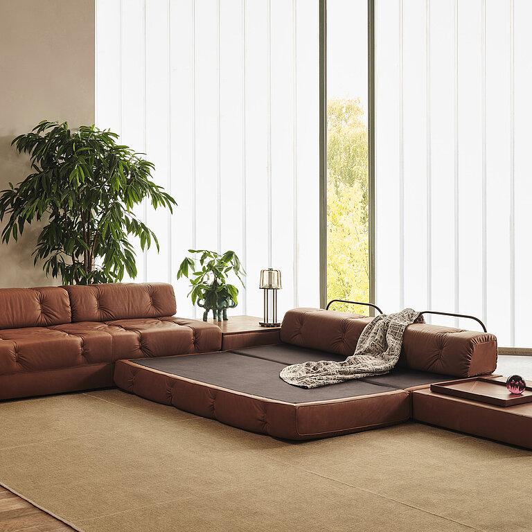 Contemporary Customizable Wittmann Atrium Sofabed by Wittmann Workshop For Sale