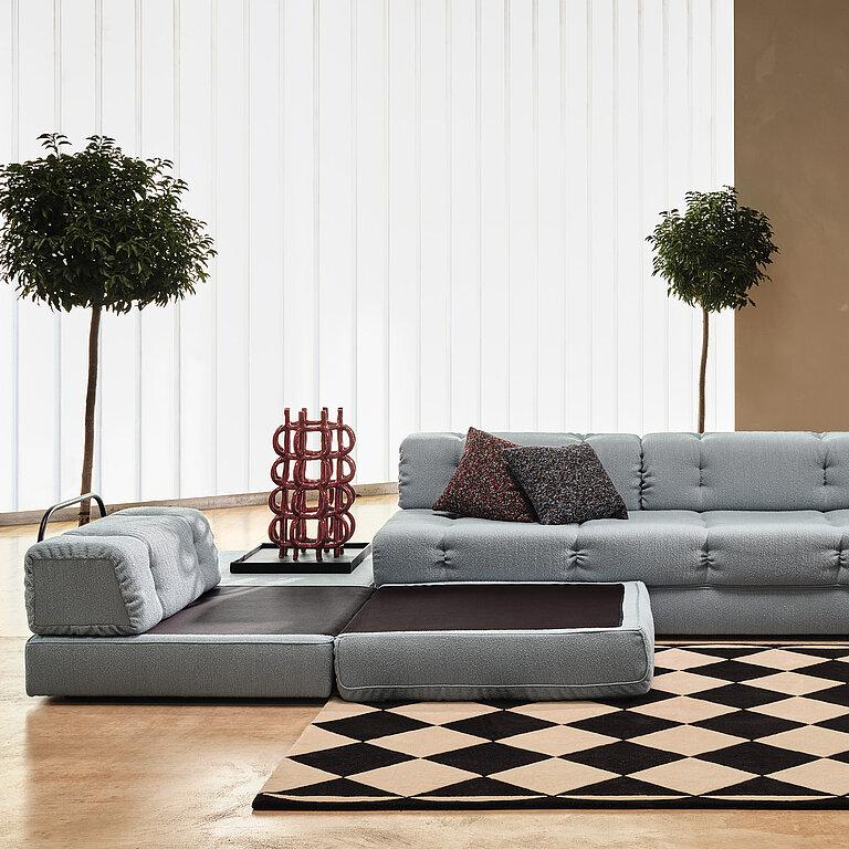 Leather Customizable Wittmann Atrium Sofabed by Wittmann Workshop For Sale