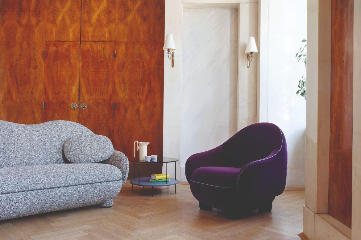 Tissu d'ameublement Canapé Wittmann Kolinas personnalisable de Jaime Hayon en vente