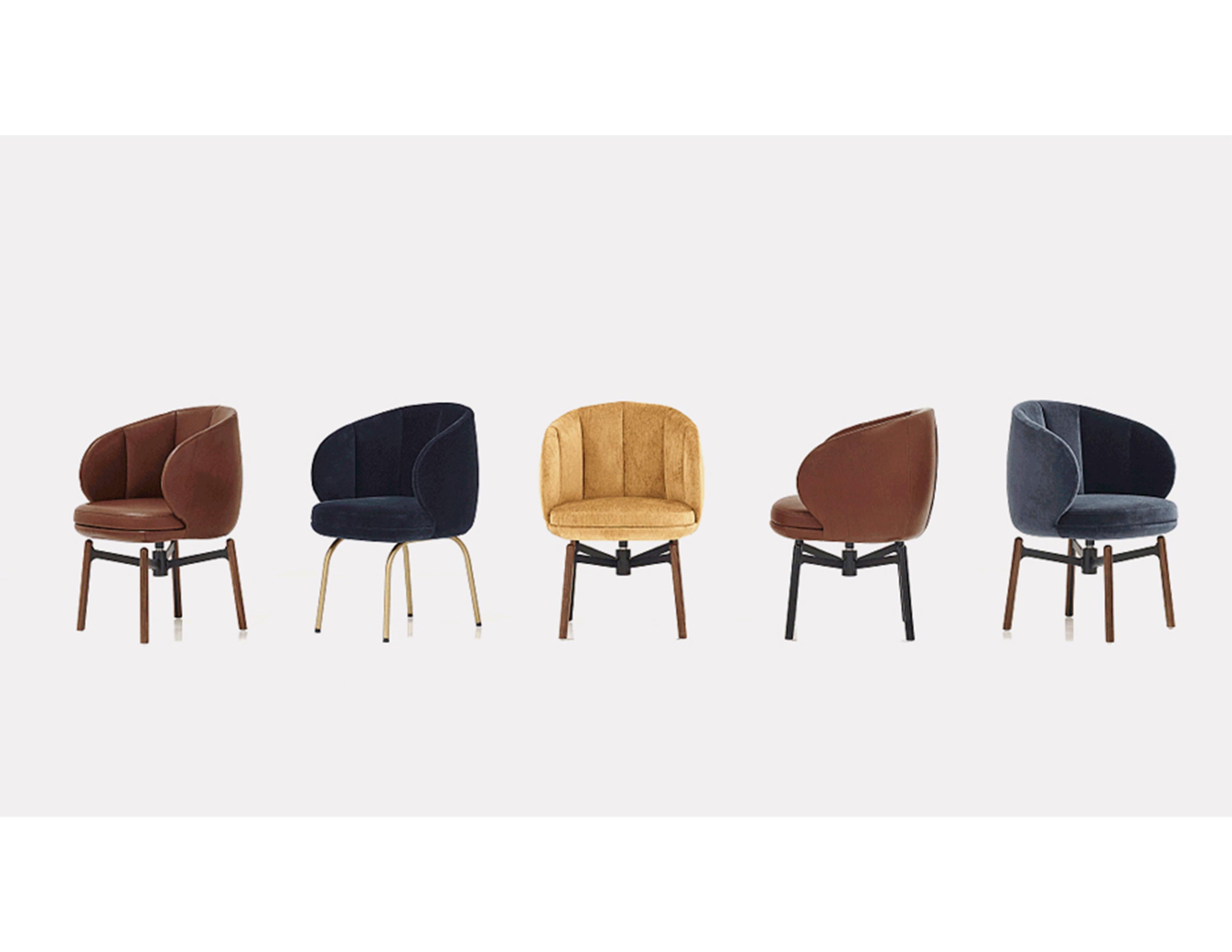 Vuelta FD swivel
Setting design, comfort and independence of form atop four legs to create an upholstered chair that unites function and aesthetics, is the height of artistic design. In Vuelta, Jaime Hayon has created an unmistakable look, brought