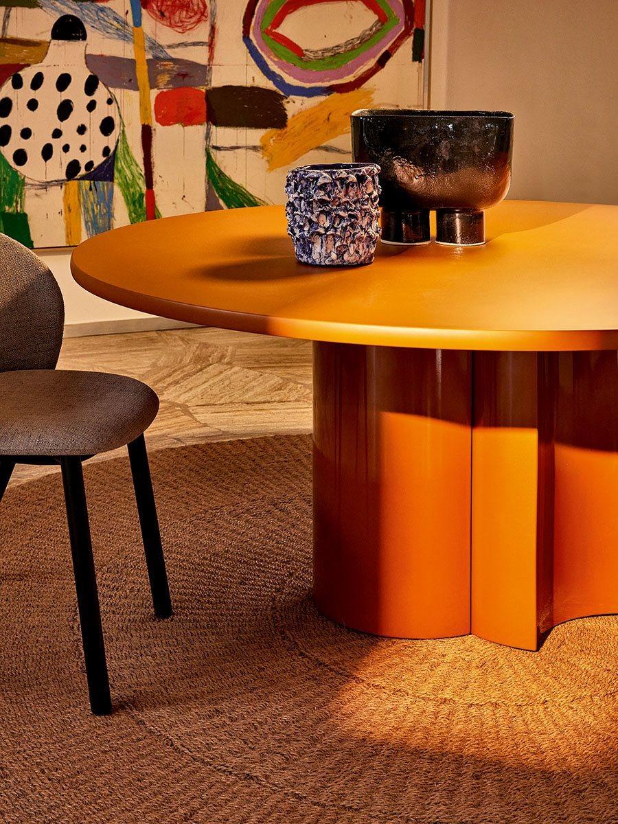 Mesa redonda Zanotta Bol personalizable con Lazy Susan by Zaven Laca en venta