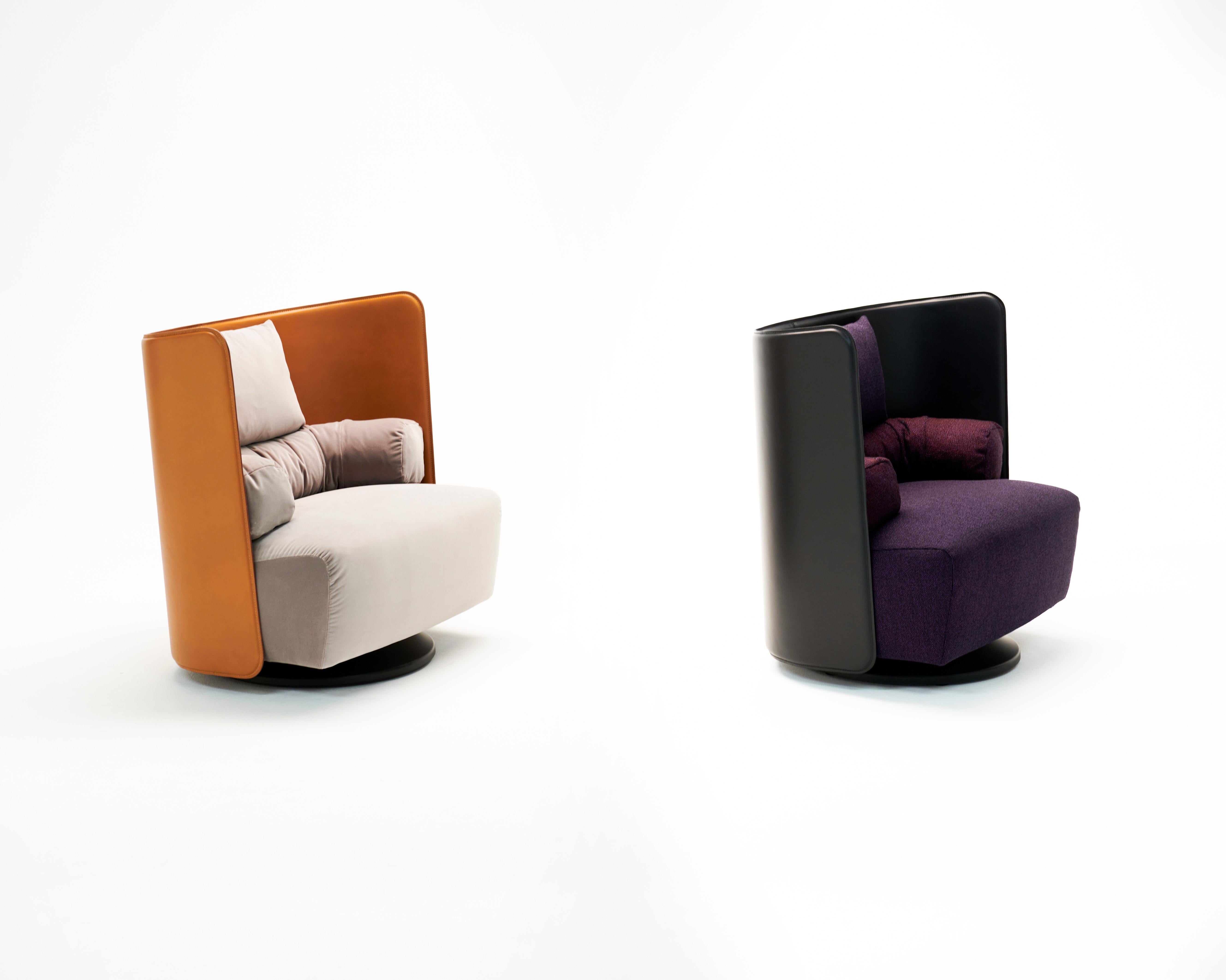 Anpassbarer Zanotta Campiello Drehsessel Design De Pas, D'Urbino, Lomazzi, Lomazzi im Angebot 1