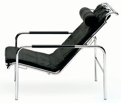 Customizable Zanotta Genni Recliner Leather Lounge Chair by Gabriele Mucchi