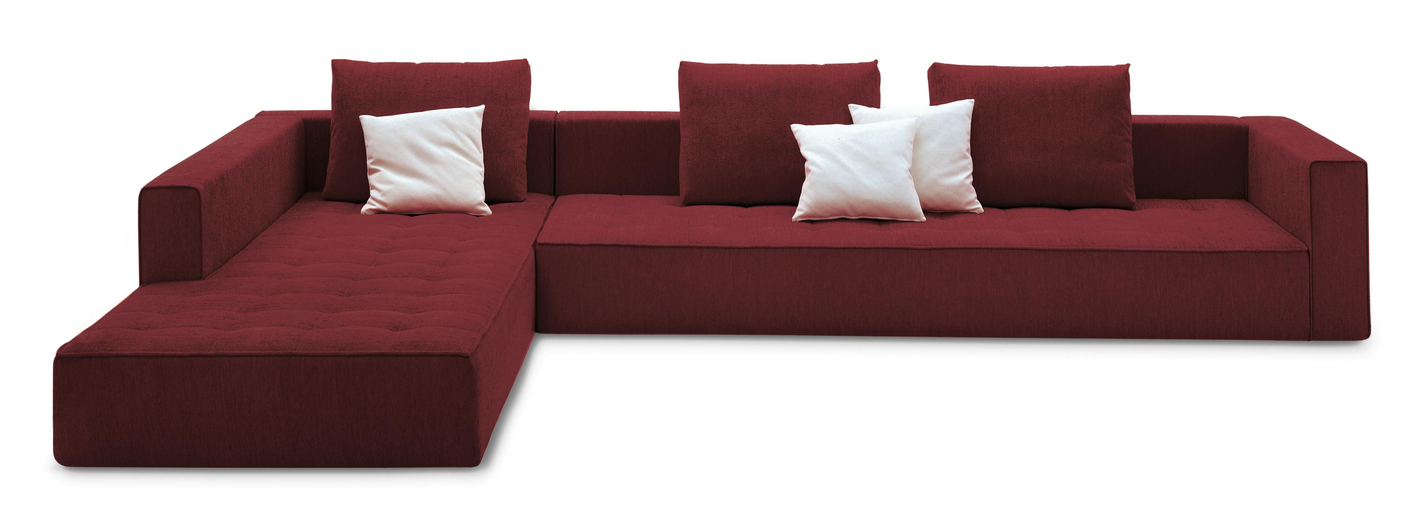 Leather Customizable Zanotta Kilt Sofa by Emaf Progetti  For Sale