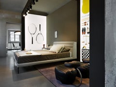 Customizable Zanotta Primate Leather Kneeling-Stool by Achille Castiglioni