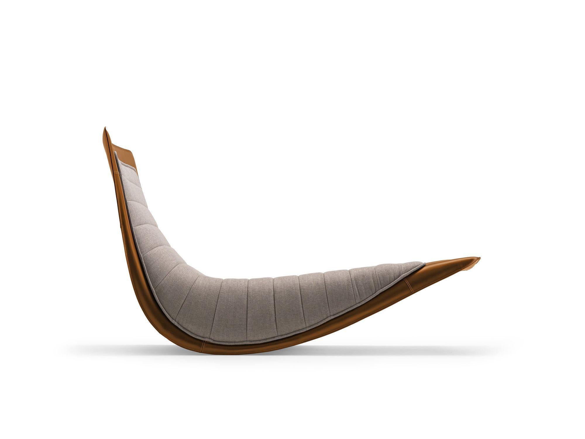 Contemporary Customizable Zanotta Rider Rocking Lounge Chair by Ludovica & Roberto Palomba For Sale