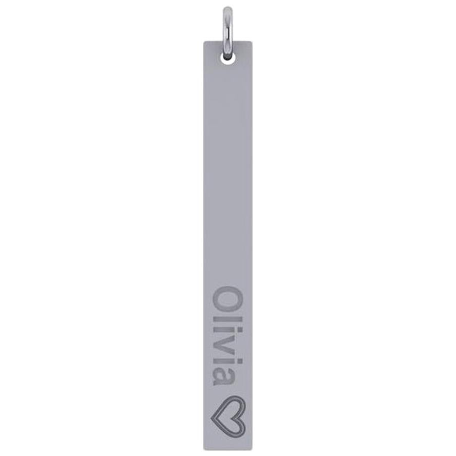 Customize Bar Nameplate in Yellow Rose or White Gold
