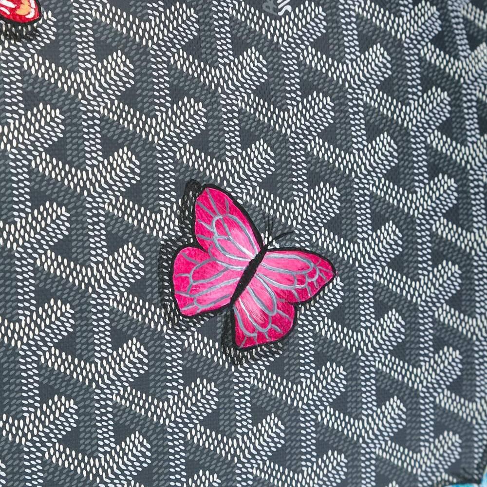 Maßgefertigte Goyard-Tasche „Butterfly“ mit Monogramm St Louis PM im Angebot 3