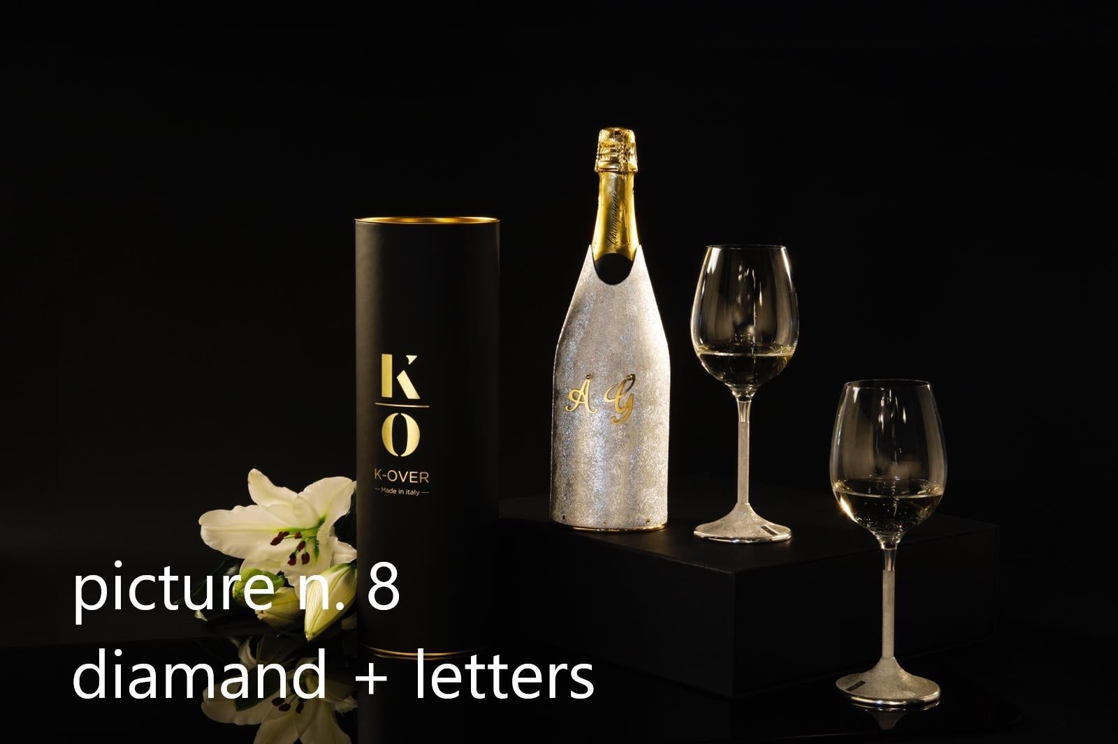 Champagne K-OVER, 21e siècle, argent pur massif, Kintsugi personnalisé, Italie en vente 2