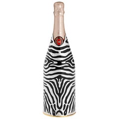 21st Century, Champagne Cover, Solid Pure Silver, Zebra, Italy
