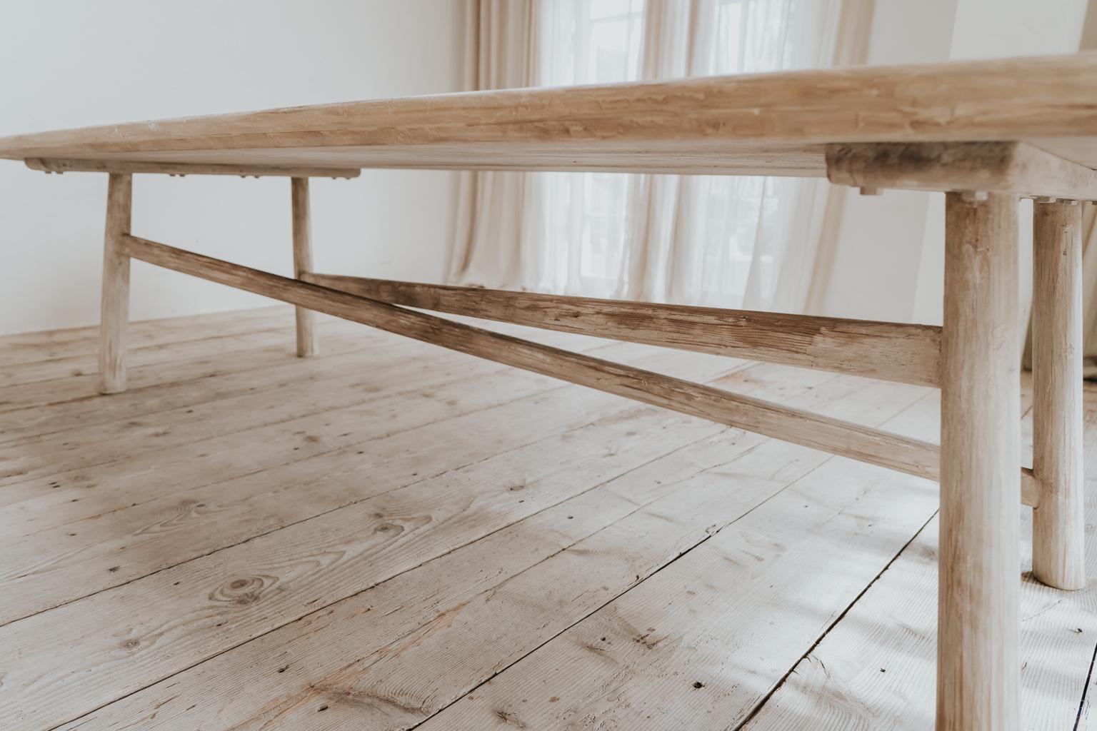 Contemporary Customized /Creation of Extra Large Poplarwood Table 