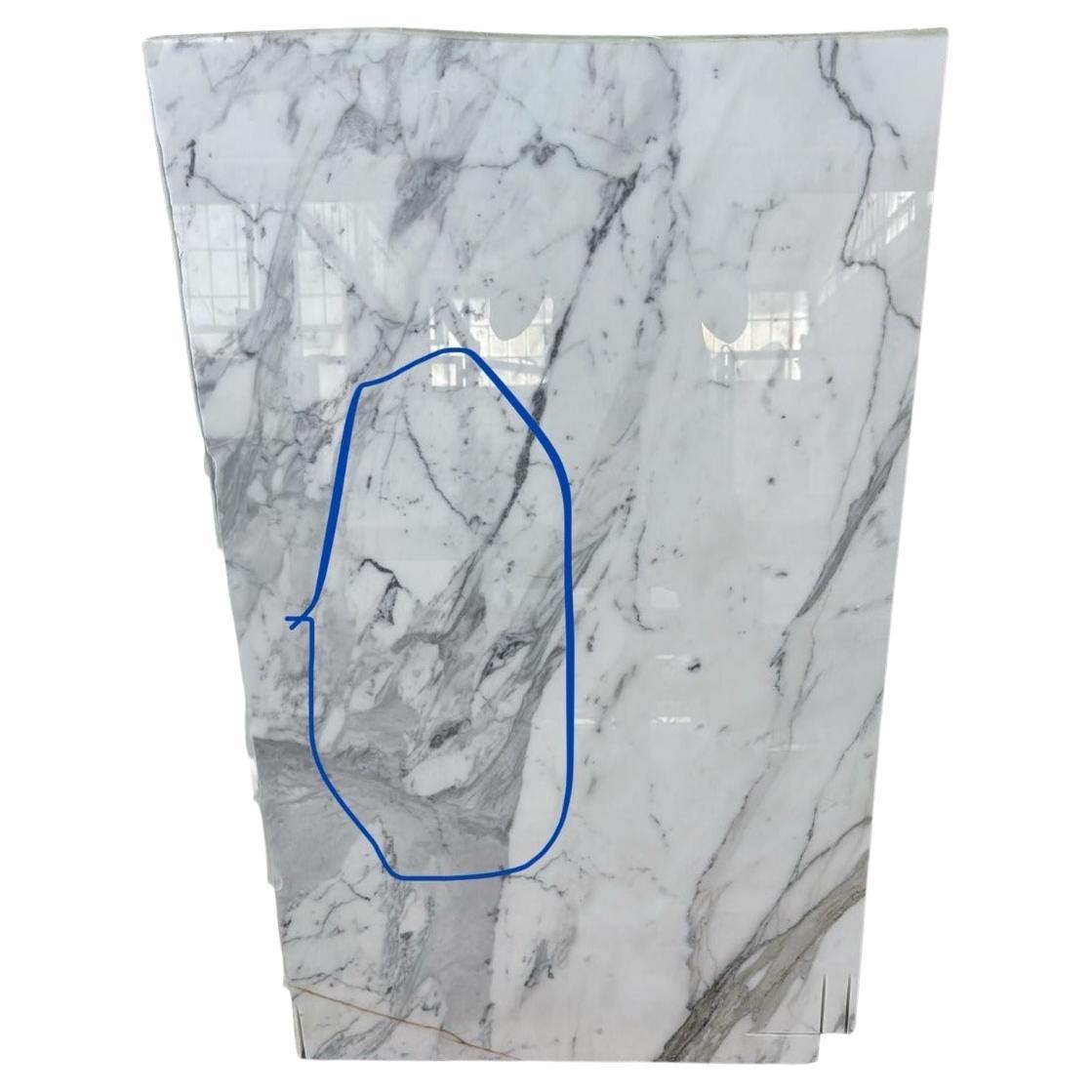 Bandeja cuadrada de mármol blanco hecha a mano PERSONALIZADA en venta