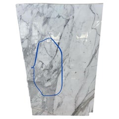 Vassoio quadrato in marmo bianco fatto a mano personalizzato