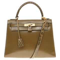 Hermès Birkin 35 Vert Anis Green Crocodile Gold Hardware