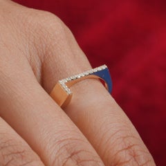 Customized Initial Jewelry Solid 14k Yellow Gold Natural Diamond L Letter Ring