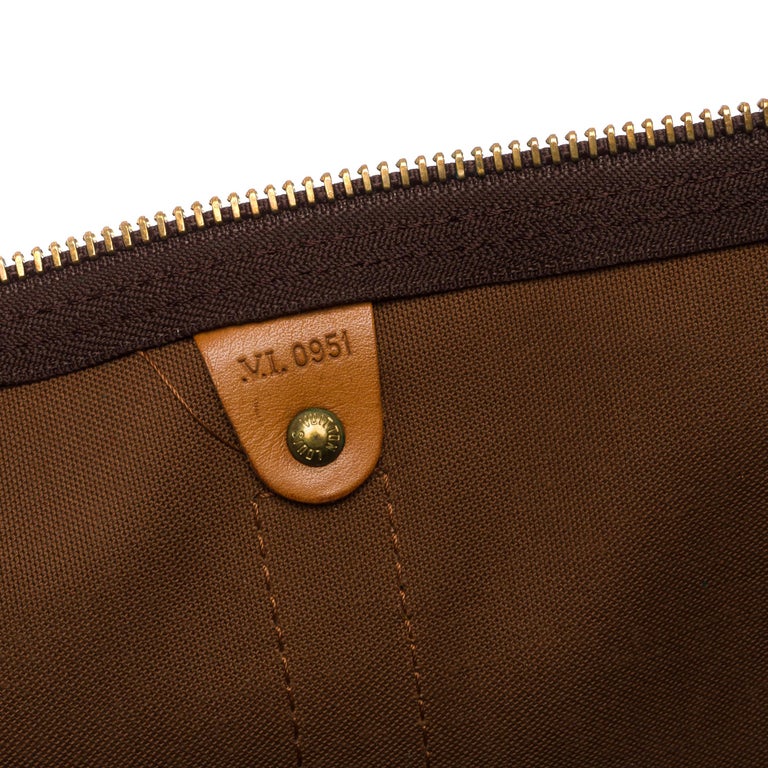 Louis Vuitton KEEPALL CROSSBODY TRAVEL BAG 60 CUSTOMIZED SHOULDER STRAP  JAMES BOND VS DONALD-100930 Brown Cloth ref.855324 - Joli Closet