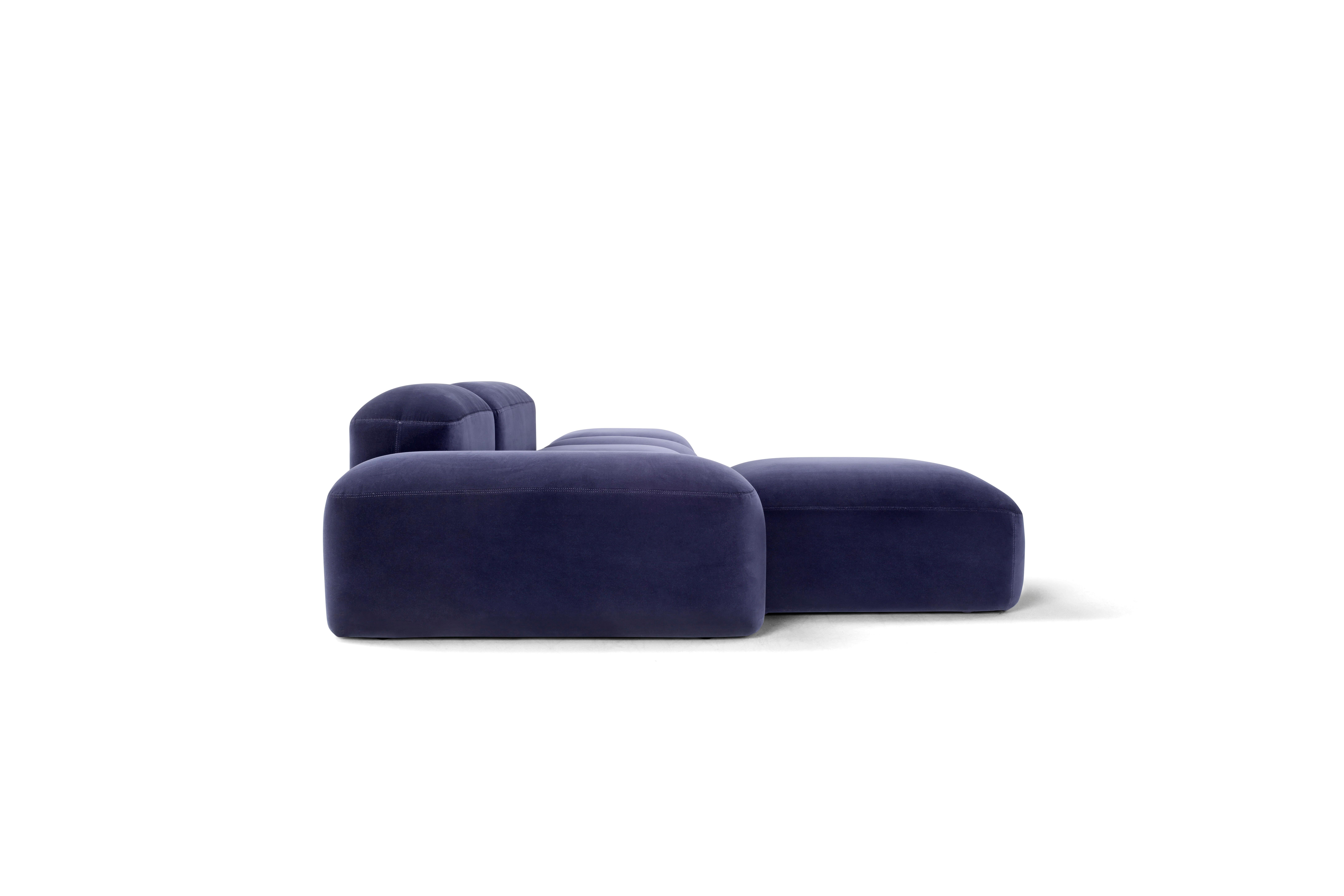 Organic Modern Customized LAPIS Sofa (277x267cm) with COM For Sale
