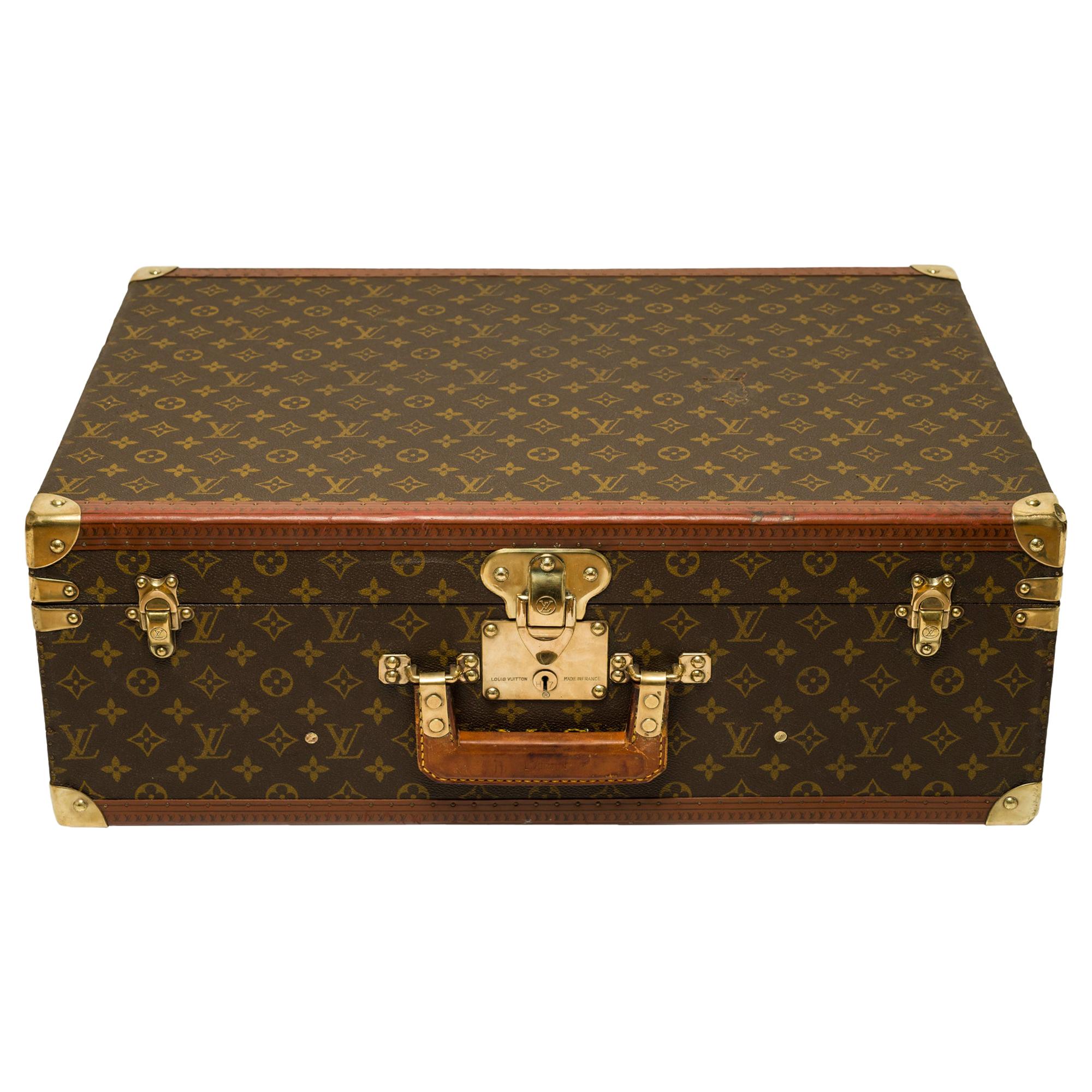 LOUIS VUITTON Trunk / Hard Case In Brown Canvas: For Sale at 1stDibs