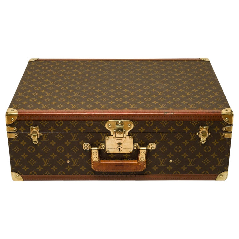 Louis Vuitton Bisten Suitcase 65 Monogram with Stickers For Sale at 1stDibs   stickers louis vuitton, suitcase with stickers, louis vuitton travel  stickers