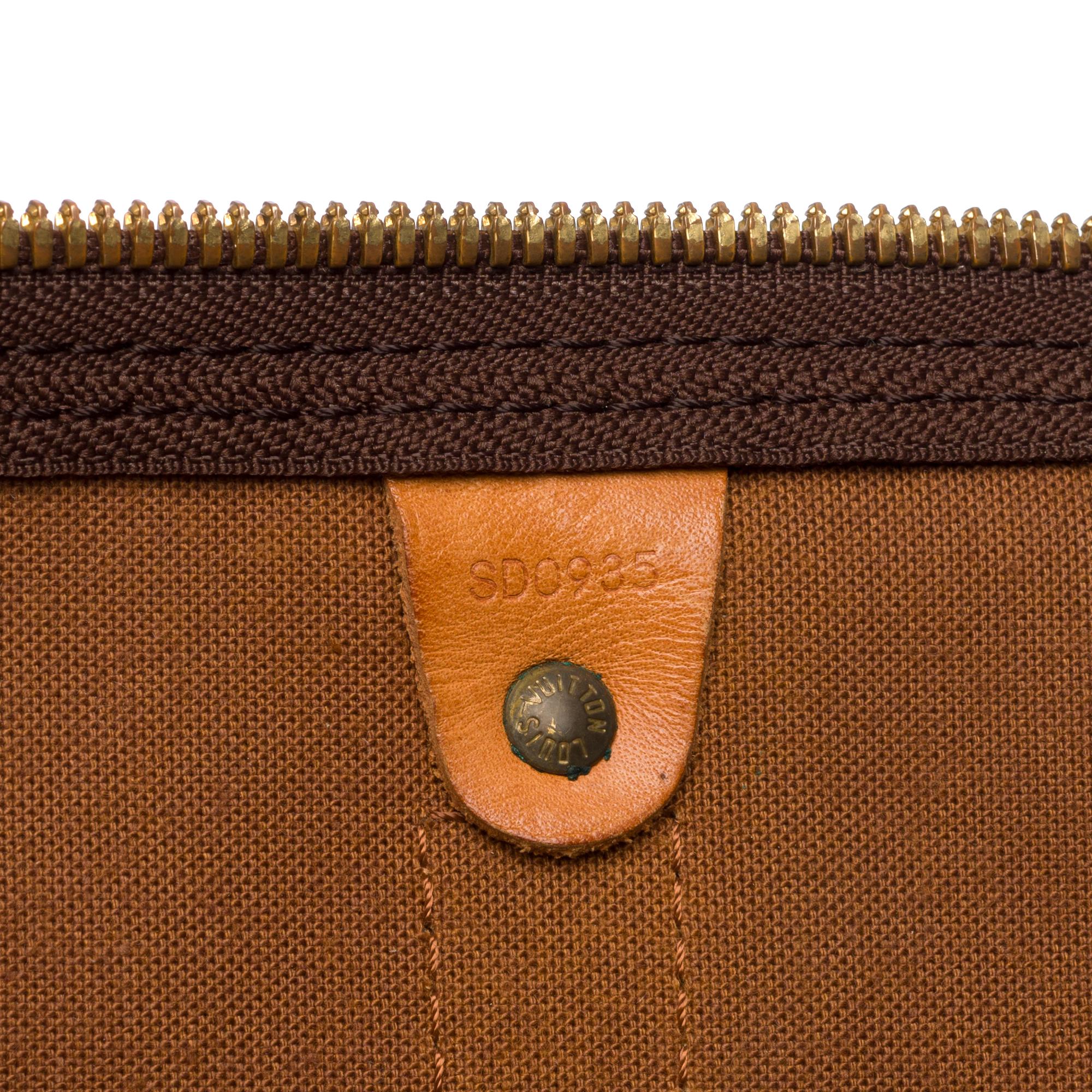 Brown Customized Louis Vuitton Keepall 60 