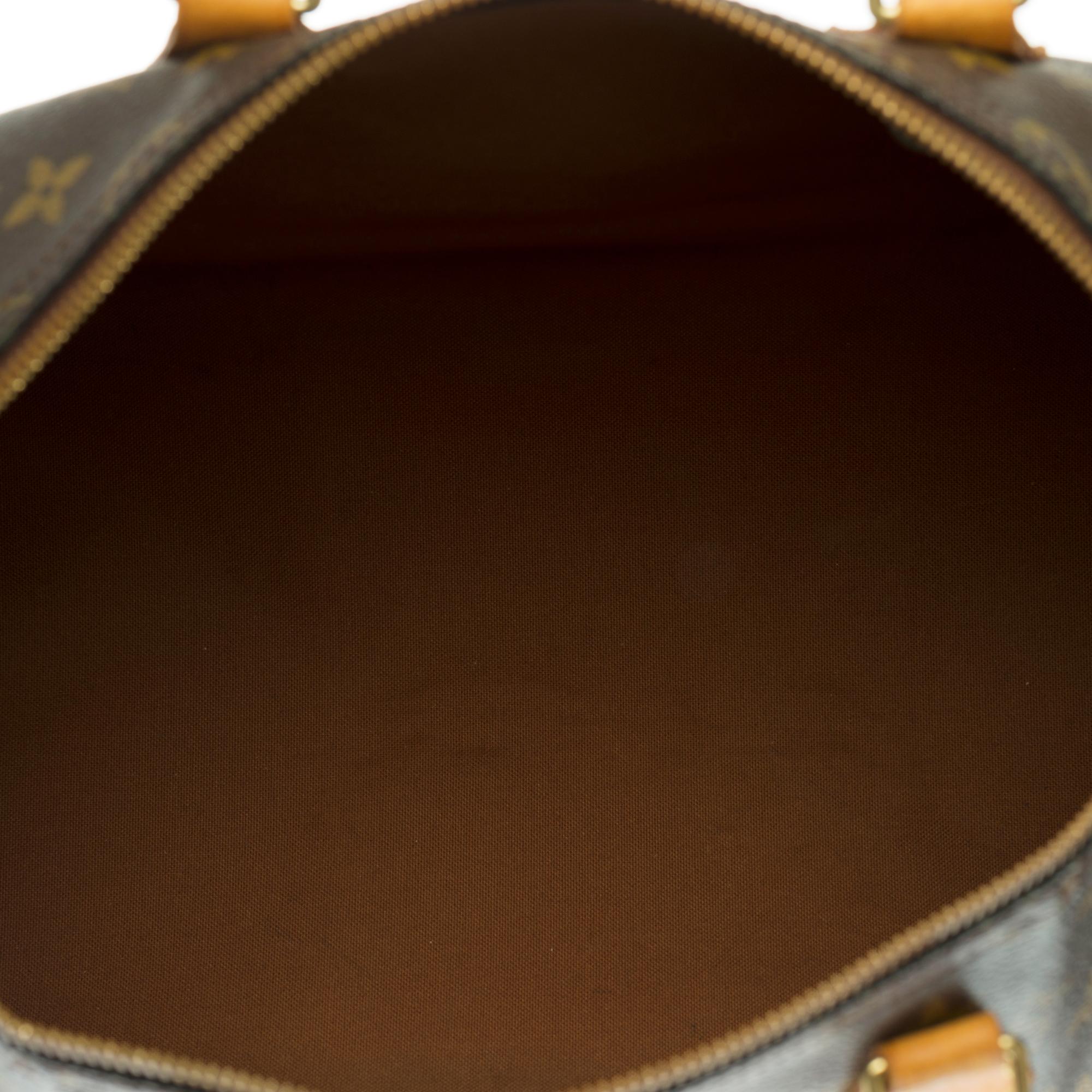 Customized Louis Vuitton Speedy 35 handbag in Monogram canvas 2