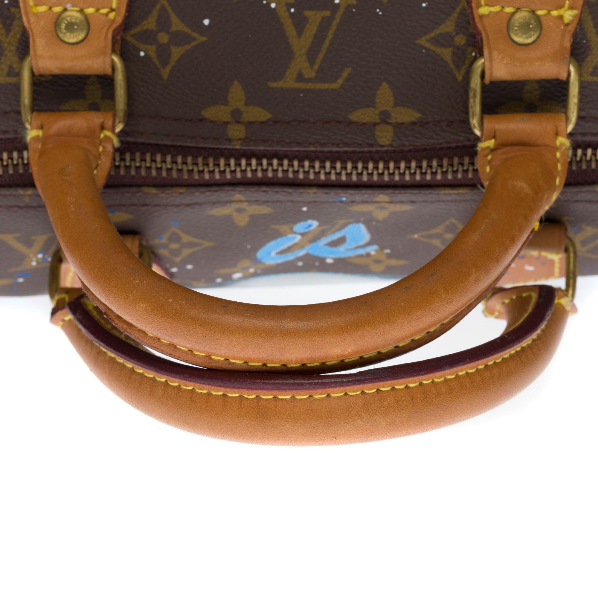 Women's Customized Louis Vuitton Speedy 40 handbag in Monogram canvas 