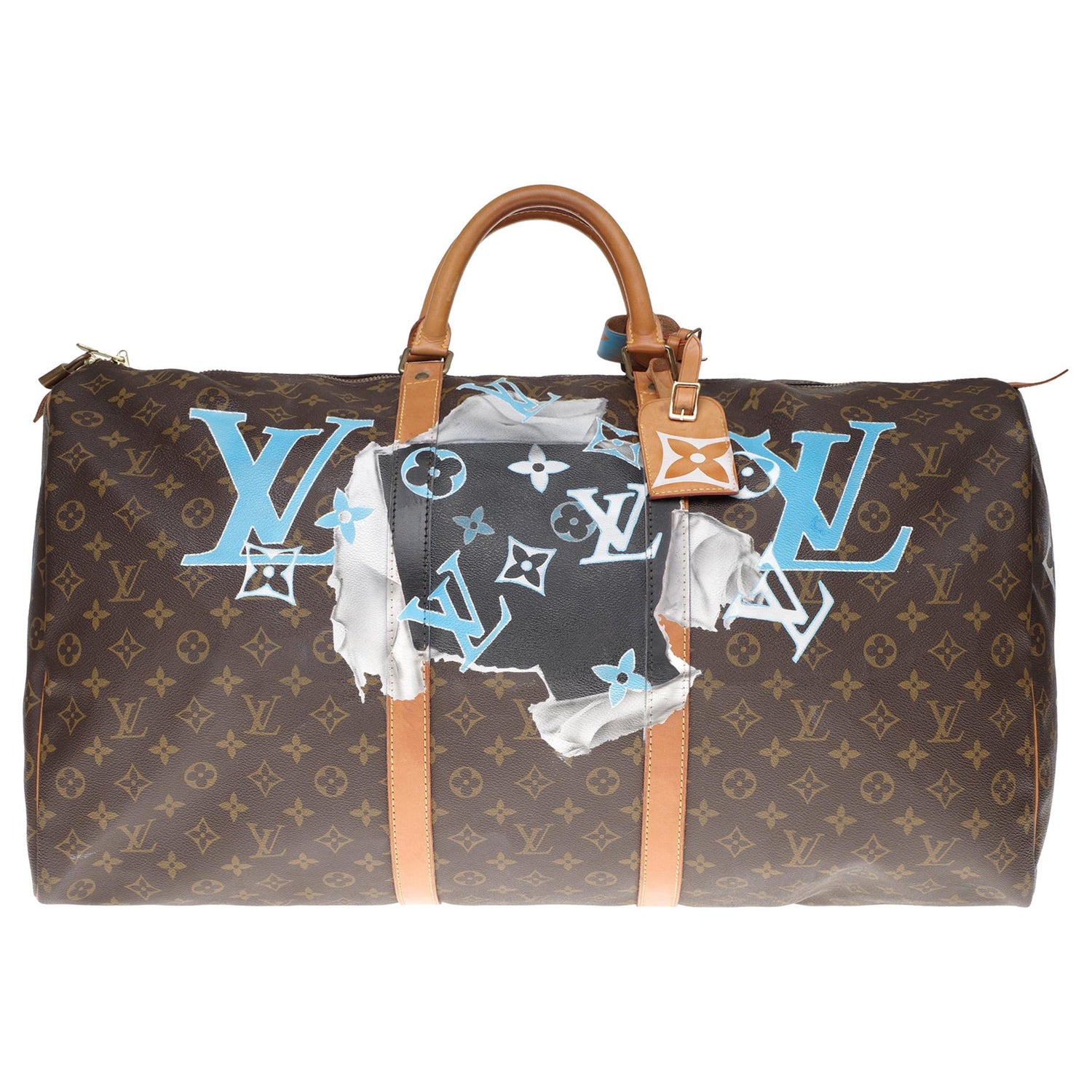 Louis Vuitton 2021 by Virgil Abloh Monogram Prism Keepall Bandouliere · INTO