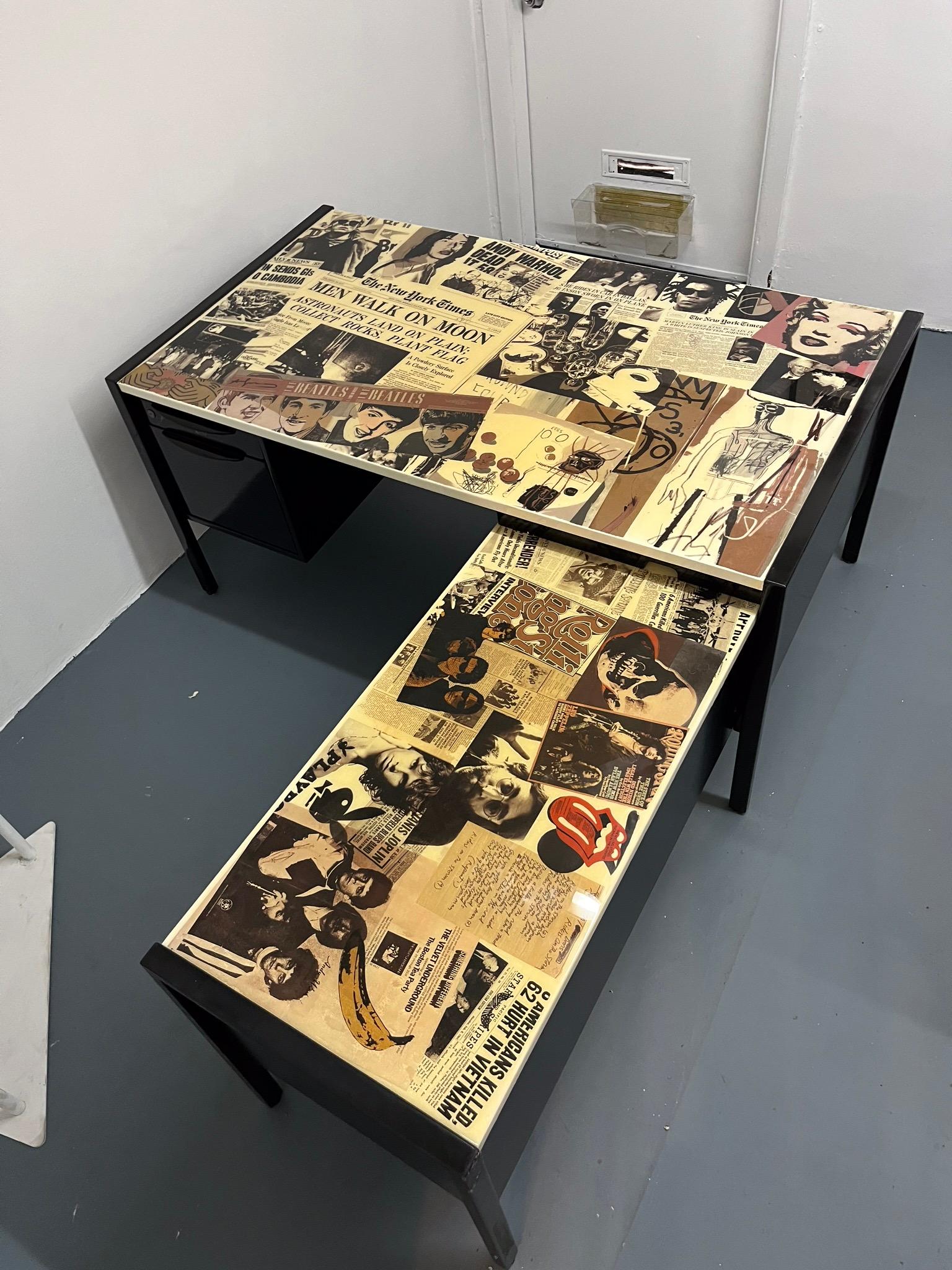 Individueller Schreibtisch aus der Jahrhundertmitte von Jens Risom  (Geschnitzt) im Angebot