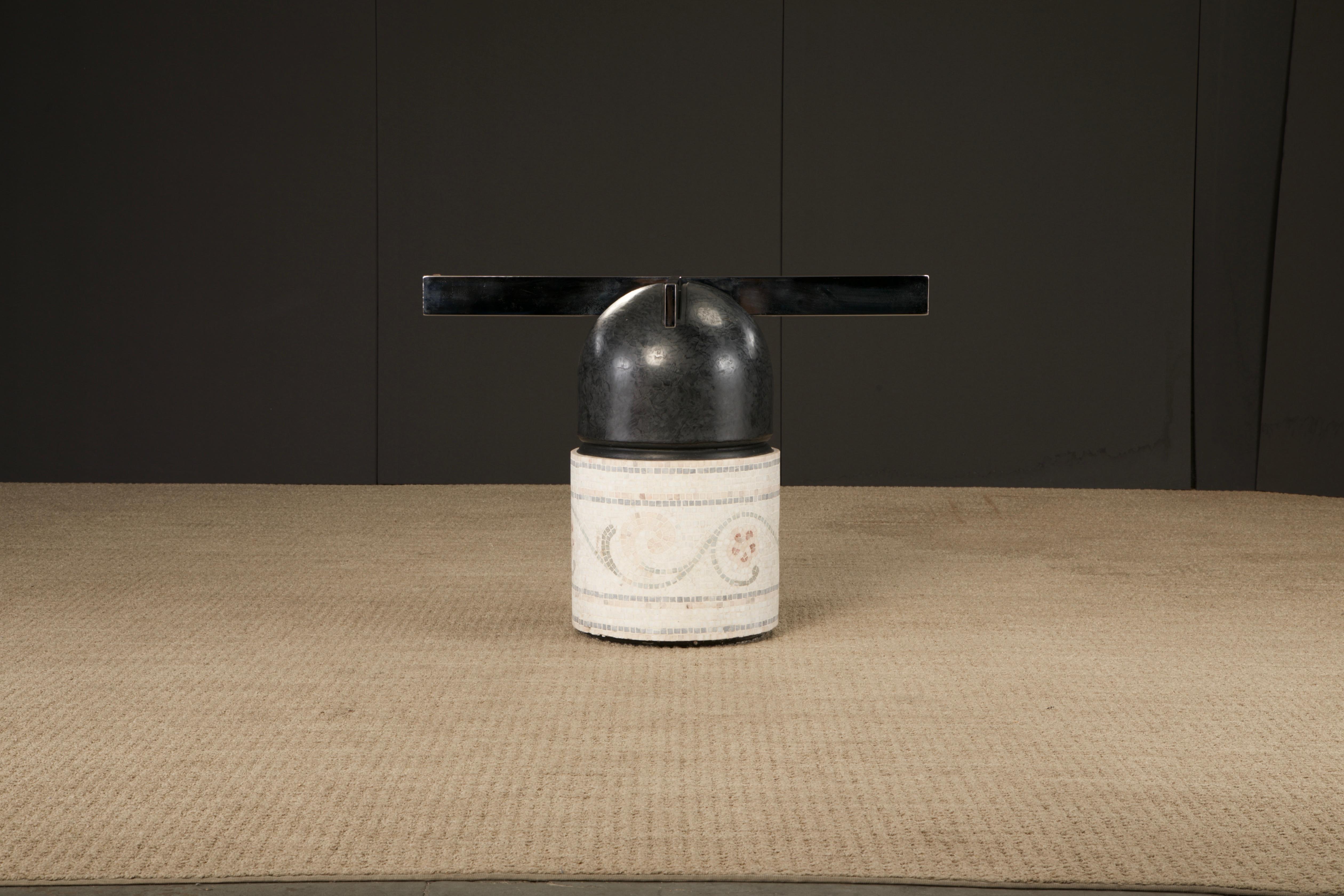 Customized 'Paracarro' Dining Table Base by Giovanni Offredi for Saporiti 1970s For Sale 11