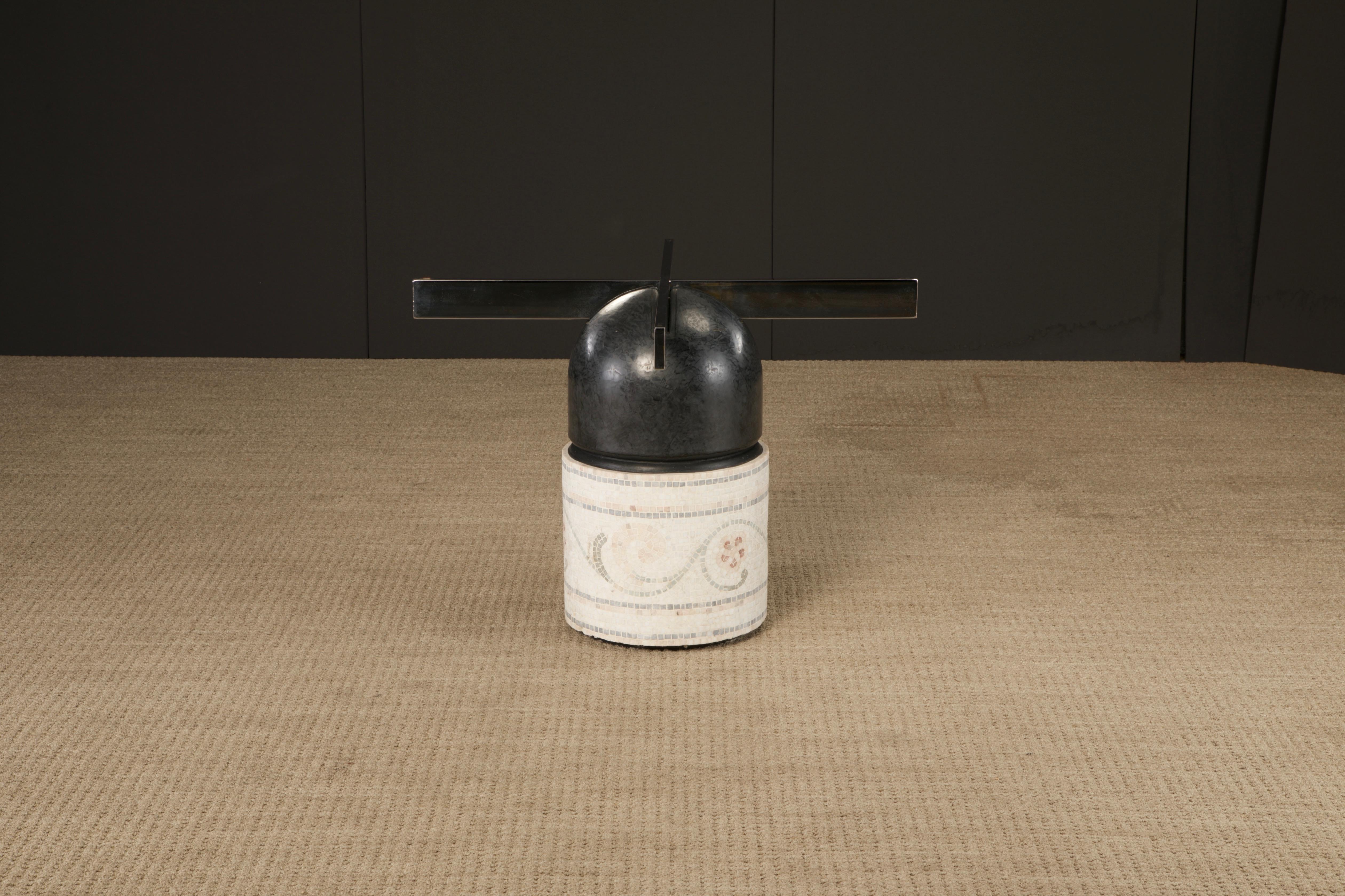 Customized 'Paracarro' Dining Table Base by Giovanni Offredi for Saporiti 1970s For Sale 12