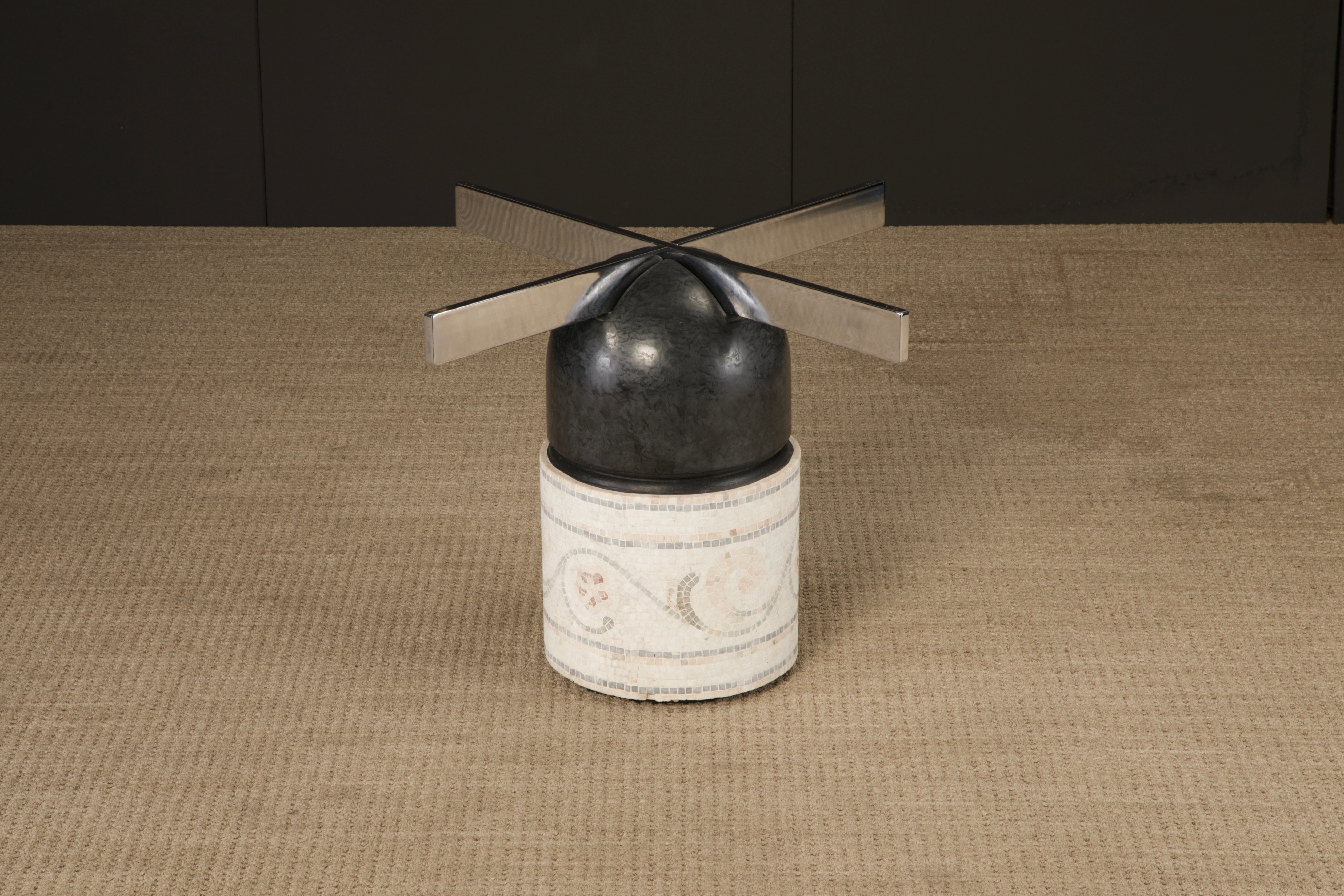 Maßgefertigter Esstischsockel „Paracarro“ von Giovanni Offredi für Saporiti, 1970er Jahre