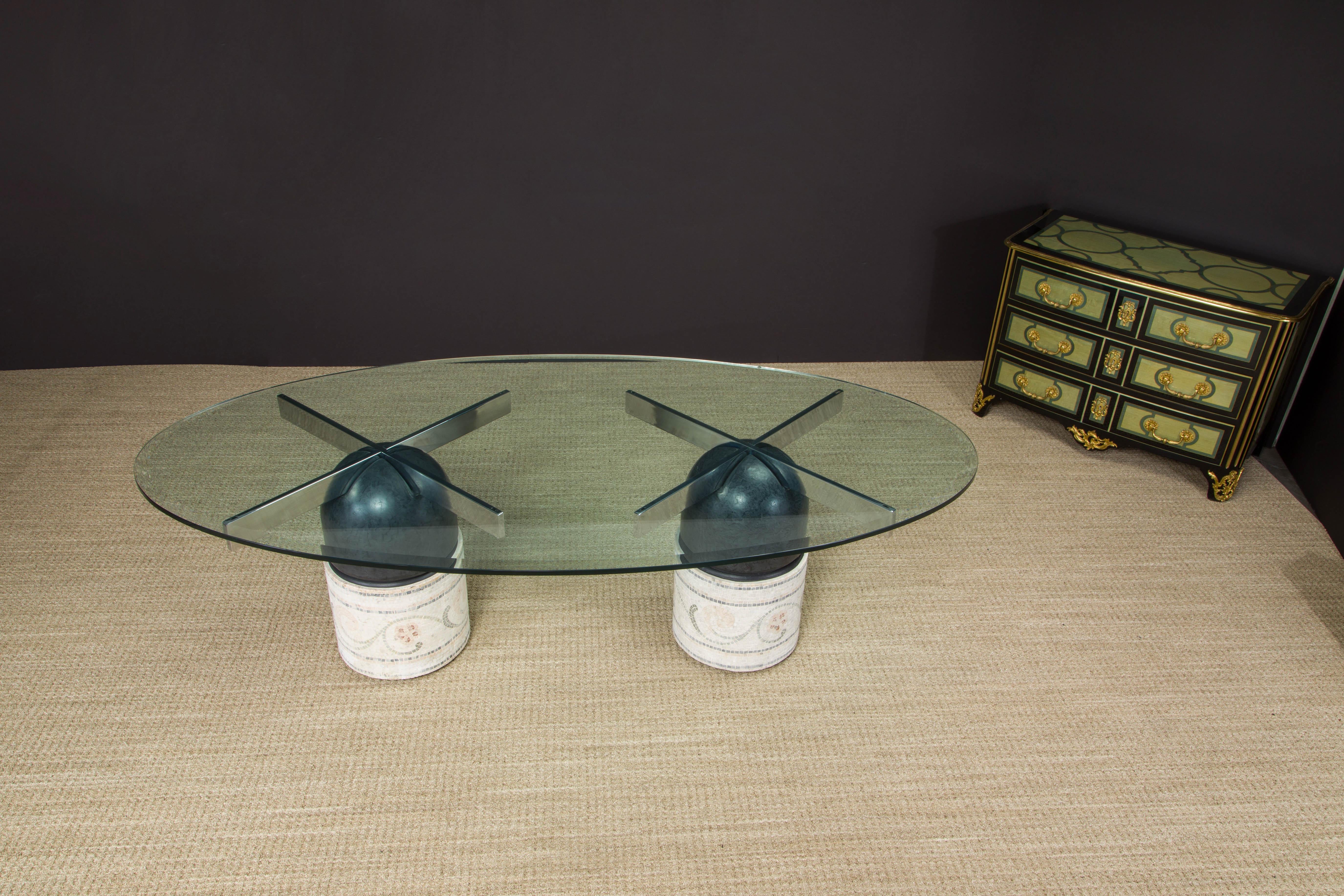 Customized 'Paracarro' Dining Table Bases by Giovanni Offredi for Saporiti 1970s For Sale 13