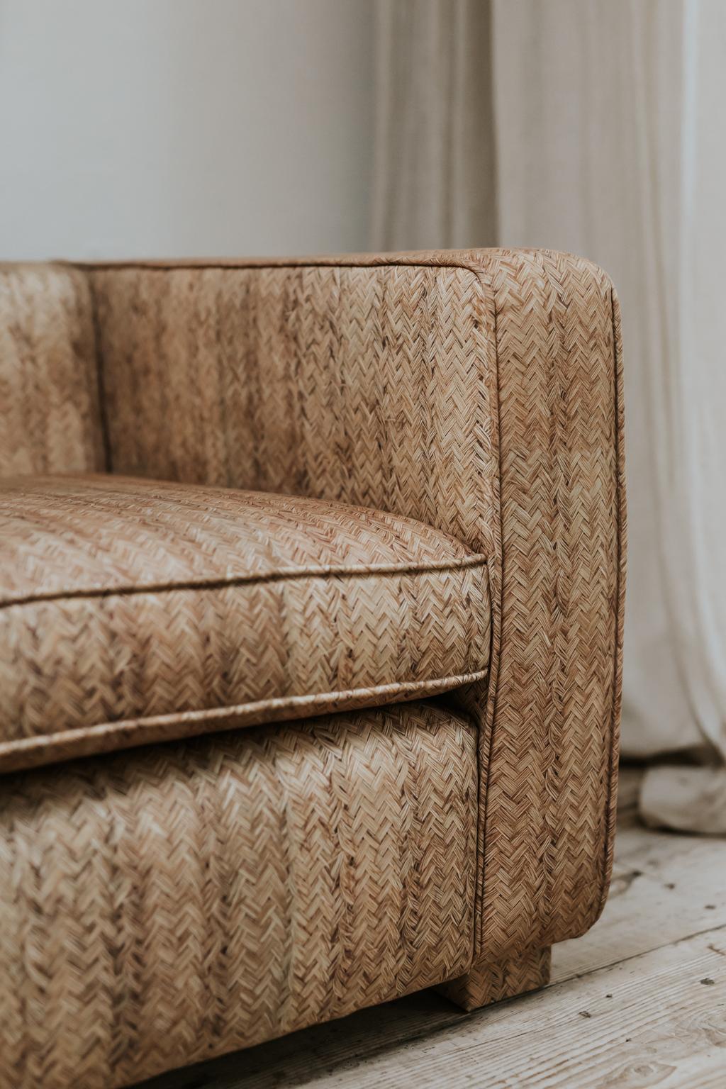 Contemporary Customized Sofa/Canapé Rattan Print Fabric For Sale