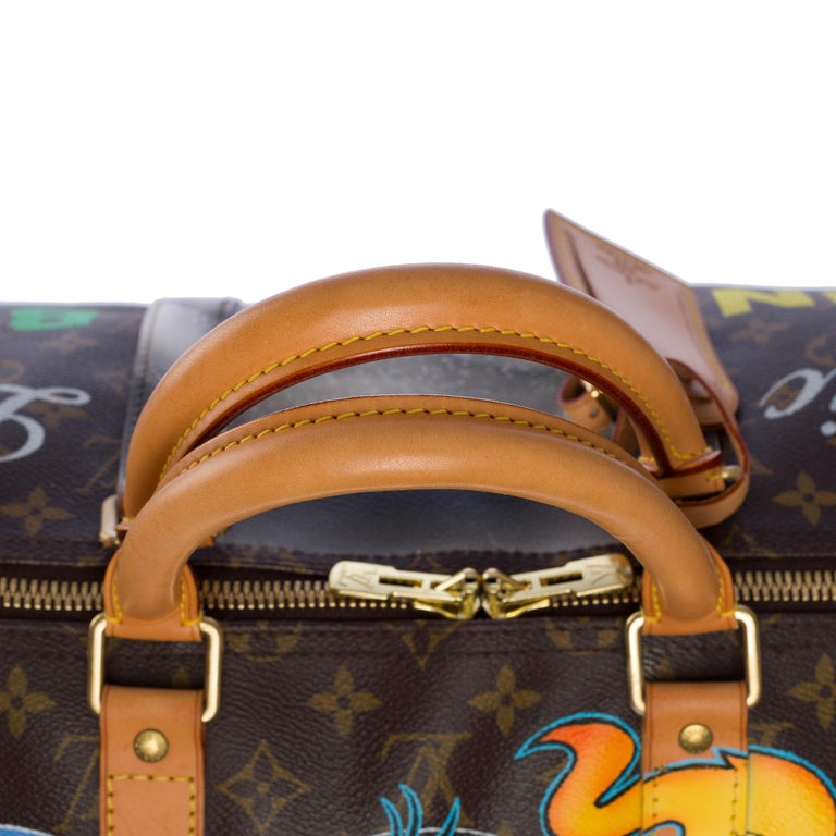 Customized Usain Olympic Legend@Paris 2024 LV Keepall 55 Travel bag For  Sale at 1stDibs
