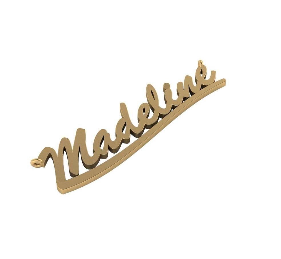 Customized your very own nameplate in 14K, 18K Yellow, White, Rose Gold or Platinum.
Diamond or gemstone can be added to the chain.
Prices vary depending on amounts of letters.
Email for exact cost.