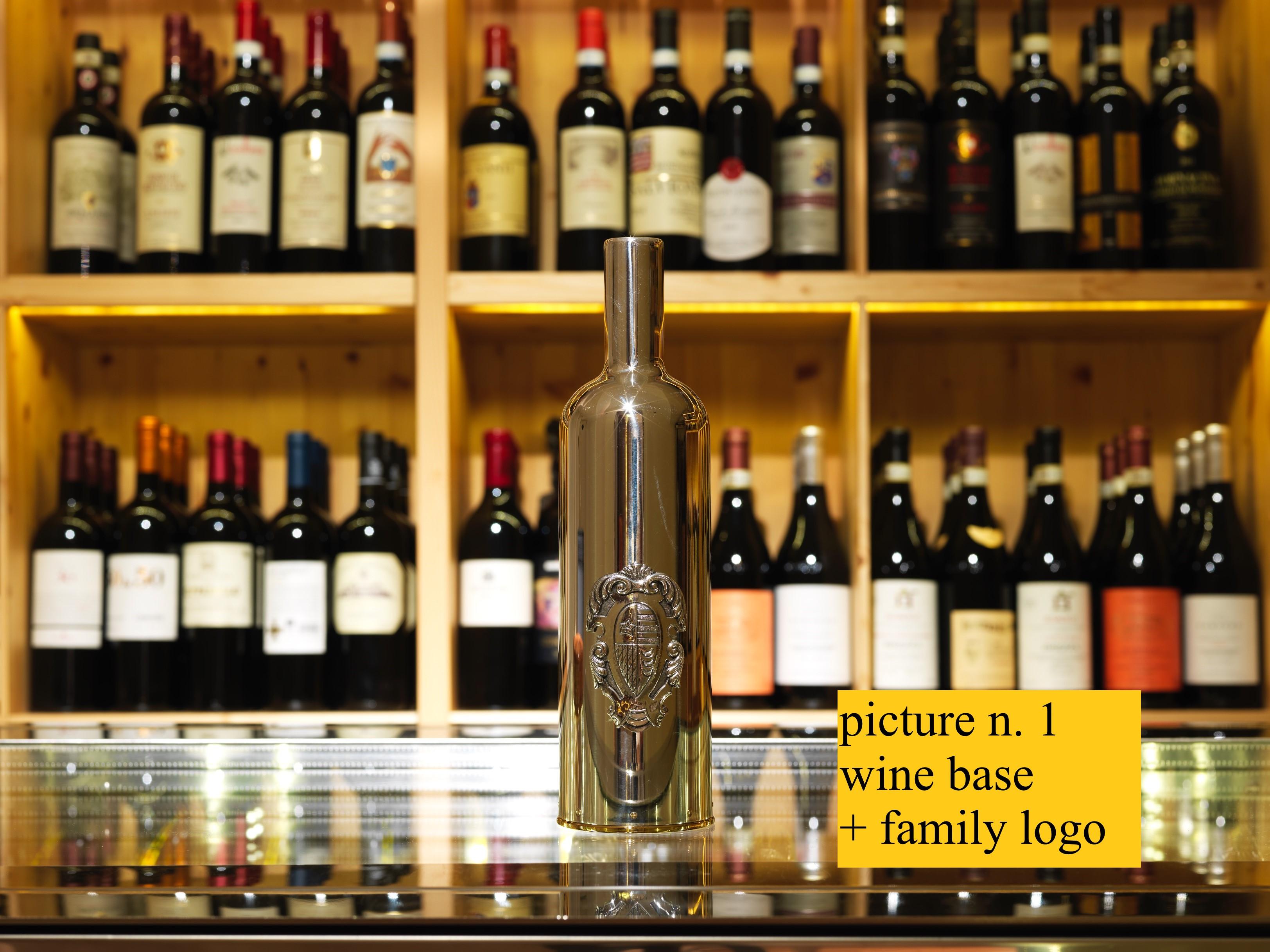 Wine Bottle Cover, Moonlight, Luxury customized Corporate Gift, Silver, Italy In Excellent Condition For Sale In Firenze, IT