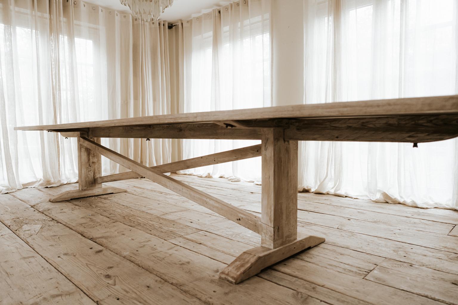 Customized Extra Large Oak Dining/Conference Table 5